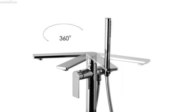 Змішувач для ванни Corsan TRINO CHROME хром підлоговий CMB7159CH