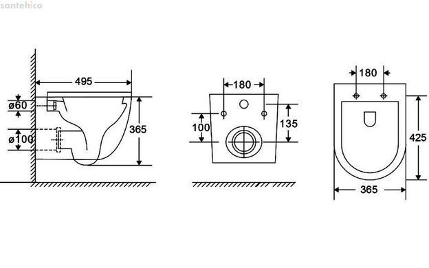 Инсталляция Grohe Rapid SL 38772001 3 в 1 + Унитаз подвесной Devit Flow Vortex Flush DFL0460111W с сиденьям Soft Close