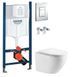 Инсталляция Grohe Rapid SL 38772001 3 в 1 + Унитаз подвесной Devit Flow Vortex Flush DFL0460111W с сиденьям Soft Close