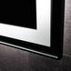 Зеркало Dusel DE-M0061S1 Black 75х120 см с часами