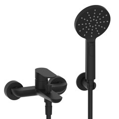 Змішувач для ванни GRAFF SHORELAND 5700460-MBK з ручним душем, колір - чорний матовий
