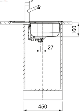 Кухонна мийка Franke Spark SKL 611-63 декор 101.0716.714