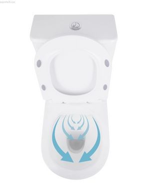 Унитаз напольный Qtap Presto QT24221217AW с бачком и сиденьям Soft Close