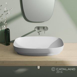 Раковина настільна або напіввбудована Catalano Green LUX 75х40 білий матовий 175AGRLXBM