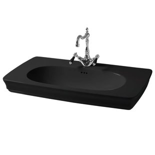 Умывальник керамический 90 см Artceram Civitas, black glossy (CIL002 03; 00)