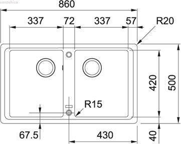 Кухонная мойка Franke BFG 620 114.0363.940