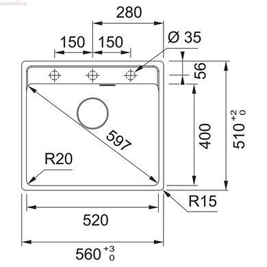 КУХОННА МИЙКА FRANKE MARIS MRG 610-52 TL БЕЖЕВИЙ 114.0668.817