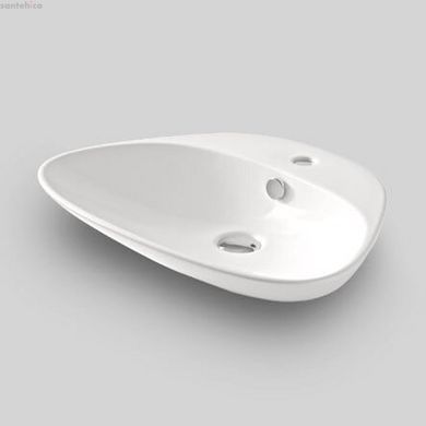 Умывальник керамический 59 см Artceram Plettro, white glossy (PTL002 01; 00)