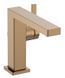 Змішувач для раковини Hansgrohe Tecturis S 110 Fine CoolStart EcoSmart+ шліфована бронза 73023140 з донним клапаном