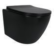 Унітаз підвісний Qtap Robin Ultra Quiet чорний матовий QT13332381АSMB з сидінням Soft-close