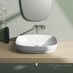 Раковина для ванной накладная Catalano Colori 65х40 (Белый матовый) 165AGRLXBM