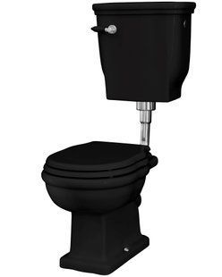 Низкий бачок унитаза Artceram Hermitage, black glossy (HEC005 03; 00)
