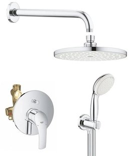 Душевая система скрытого монтажа Grohe Eurosmart + Tempesta 250 Cube хром UA25183004