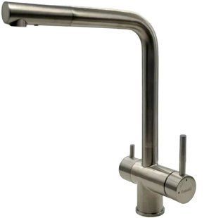 Змішувач для кухні Fabiano FKM 317 SS Inox нержавіюча сталь 8231.401.0227 під фільтровану воду