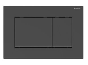 Клавиша смыва Geberit Sigma 30 (Панель и клавиши - черн. глянец, декорат.  полоска - черный мат) 115.883.DW.1