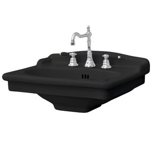 Умывальник керамический 68 см Artceram Hermitage, black glossy (HEL002 03; 00)