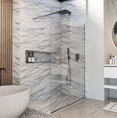 Душевая перегородка Devit Style Walk-In 80 см (Профиль - хром, стекло - прозрачное) DSN80200