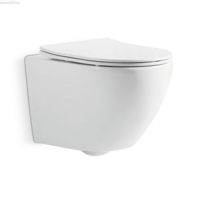 Инсталляция Geberit Duofix 458.103.00.1 с клавишей Delta20 хром глянцевый + Унитаз подвесной Devit Universal 3020162 с сиденьям Soft Close