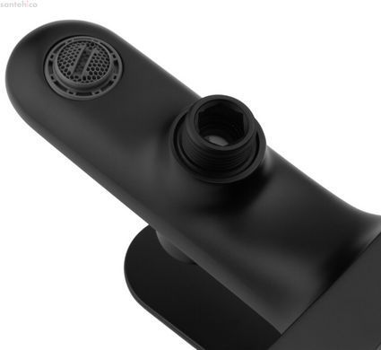 Смеситель для ванны Kroner Element 211315-3801 черный матовый CV035954 с душевым гарнитуром