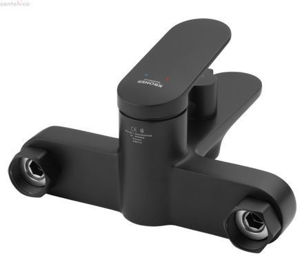 Смеситель для ванны Kroner Element 211315-3801 черный матовый CV035954 с душевым гарнитуром