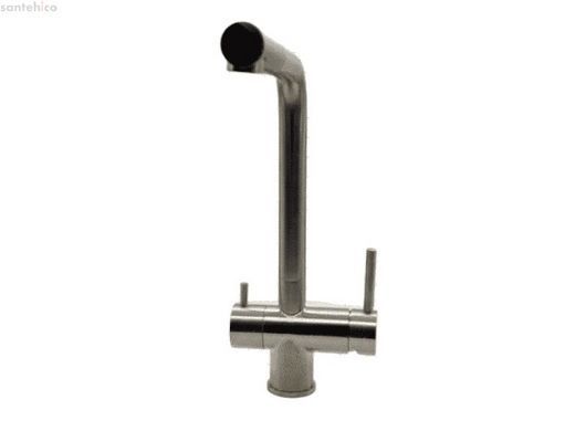 Смеситель для кухни Fabiano FKM 317 SS Inox нержавеющая сталь 8231.401.0227 под фильтрованную воду