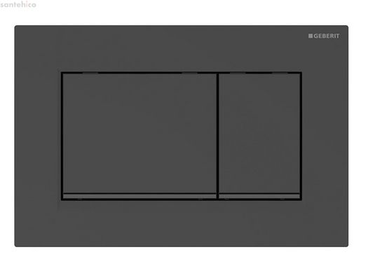 Клавіша змиву Geberit Sigma 30 (Панель і клавіші - чорн. глянець, декорат. смужка - чорний мат) 115.883.DW.1