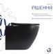 Унітаз підвісний Qtap Robin Ultra Quiet чорний матовий QT13332381АSMB з сидінням Soft-close