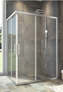 Душевая кабина Veronis Maxi 120x80 (Профиль - хром, стекло - прозрачное) без поддона
