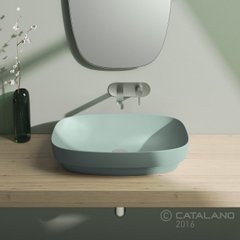 Раковина для ванної накладна Catalano Colori 65х40 (Зелений матовий) 165AGRLXVS