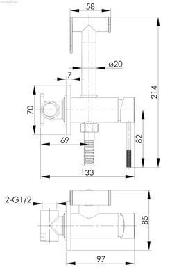 Гигиенический душ Imprese Brenta никель ZMK082306039