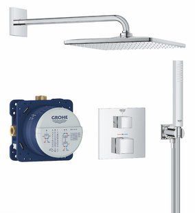 Душова система прихованого монтажу Grohe QuiсkFix Precision Cube хром 34879000