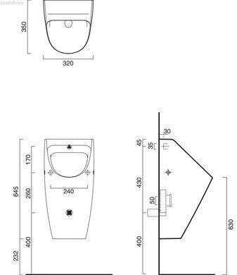 Писюар Catalano Sfera NewFlush белый матовый 0932640021