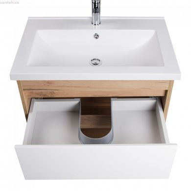 Тумба підвісна Мойдодир Oslo Wood 70 00-0008334 з раковиною Cosmo