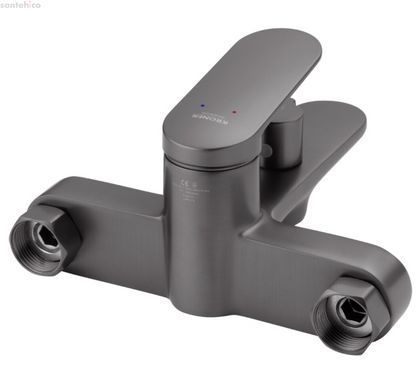 Змішувач для ванни Kroner Element 211315-3801 графіт CV035953 з душовим гарнітуром