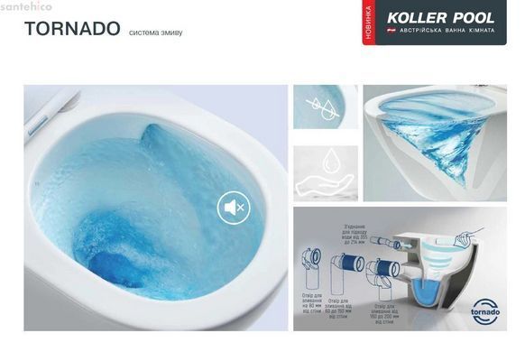 Инсталляция для унитаза Koller Pool Dune 1200 SL с клавишей Integro Cosmo черный матовый + Унитаз подвесной Koller Pool Orion Tornado 3.0 OR-0515-RQ3 с сиденьем Soft Close