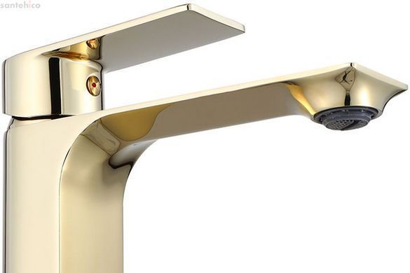 Змішувач для раковини (умивальника) REA URBAN GOLD золотий високий REA-B9912