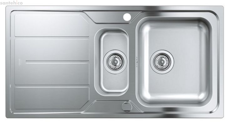Кухонна мийка з нержавіючої сталі Grohe K500 матова 31572SD0 + Змішувач для кухні Grohe Eurostyle Cosmopolitan хром 31482003