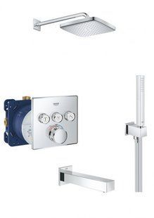 Душевая система скрытого монтажа с термостатом Grohe Grohtherm SmartControl 250 хром 26415SC2