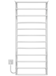 Полотенцесушитель електричний Deffi Юність 500x1200 білий C.YU.120.50.12.E.W.L.3 ліва