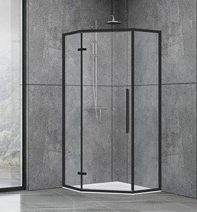 Душевая кабина Dusel DL197HB Black Matt 900x900x1900