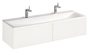 Тумба підвісна Geberit Xeno2 140 см білий матовий 500.347.00.1 з раковиною