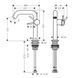 Змішувач для раковини Hansgrohe Tecturis S 150 Fine CoolStart хром 73341000