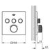 Душова система прихованого монтажу з термостатом Grohe Grohtherm SmartControl 250 хром 26415SC2