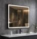 Дзеркало AquA PooL Aqua 80x70 88-Hra80s70-CWDd-mA з чорним профілем і Led підсвічуванням