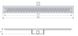 Aco с вертикальным фланцем ShowerDrain C-line 408769, низкий сифон, 1185 мм