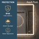 Дзеркало AquA PooL Aqua 80x70 88-Hra80s70-CWDd-mA з чорним профілем і Led підсвічуванням