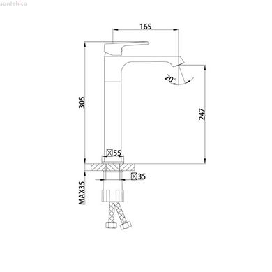 Змішувач для умивальника Frap F1071-26