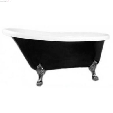 Отдельностоящая акриловая ванна Atlantis (Цвета ног: серебро/золото/платина/белый) C-3015 черная