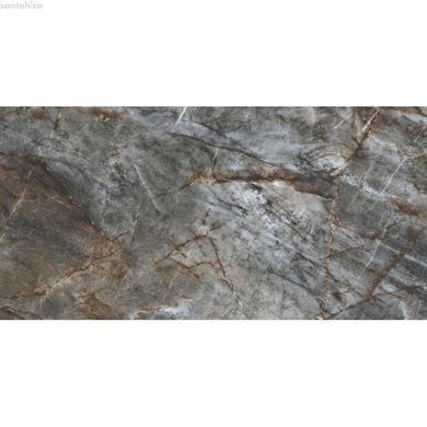 Плитка GRES BRAZILIAN QUARTZITE BLACK RECT, матова, профарбована в масі, керамограніт