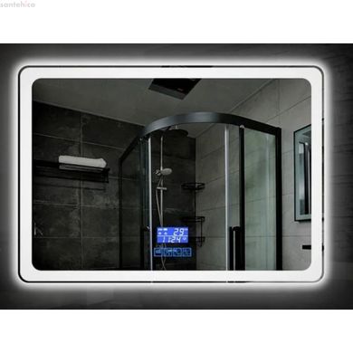 Зеркало Dusel DE-M3051 75x100см с часами и Bluetooth